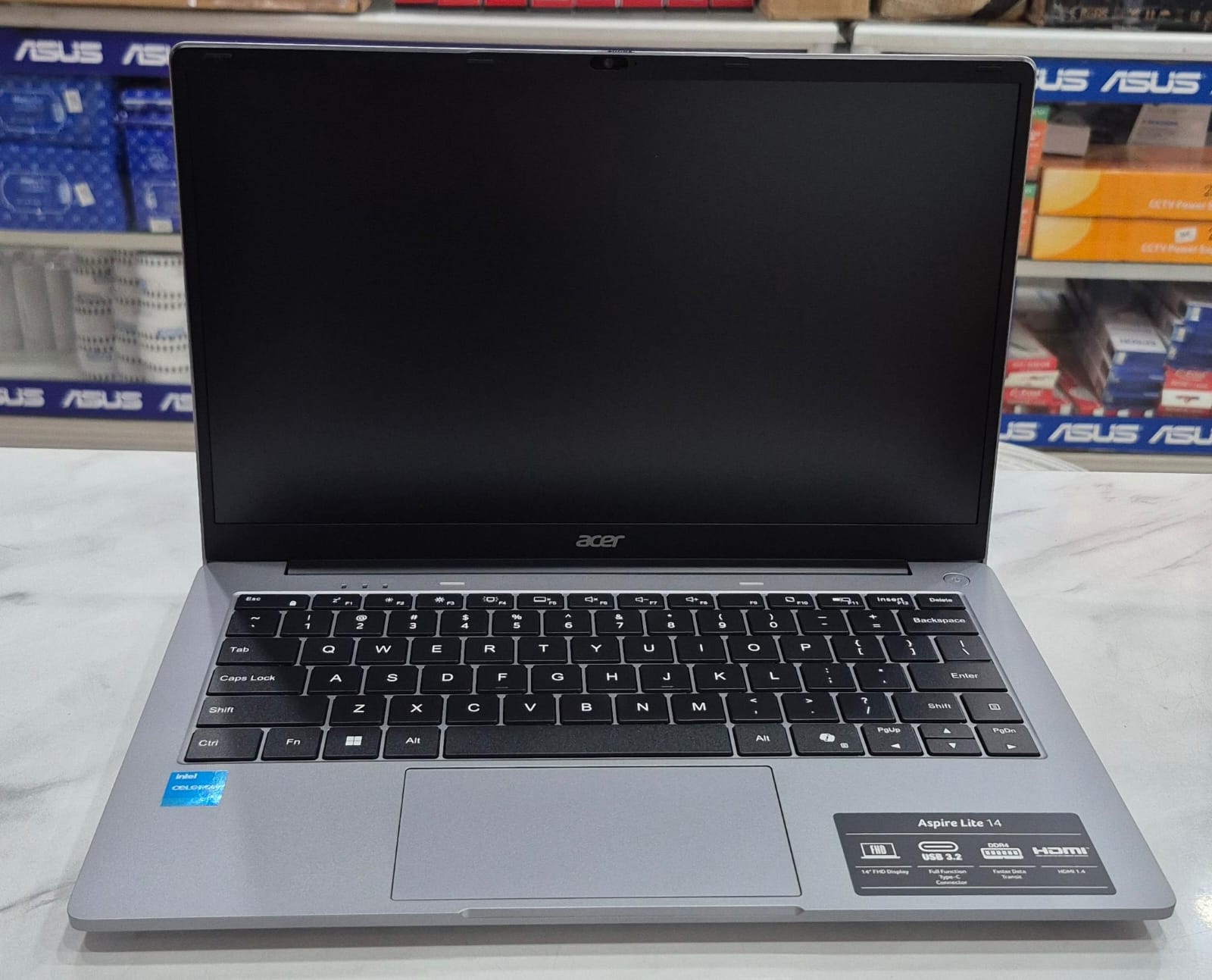 ACER ASPIRE LITE AL14-36P-C27D/C7VD INTEL CELERON N4500 RAM 8GB DDR4 SSD 256GB/512GB PCLE NVME 14"FHD IPS WIN 11 +OHS "GRAY"